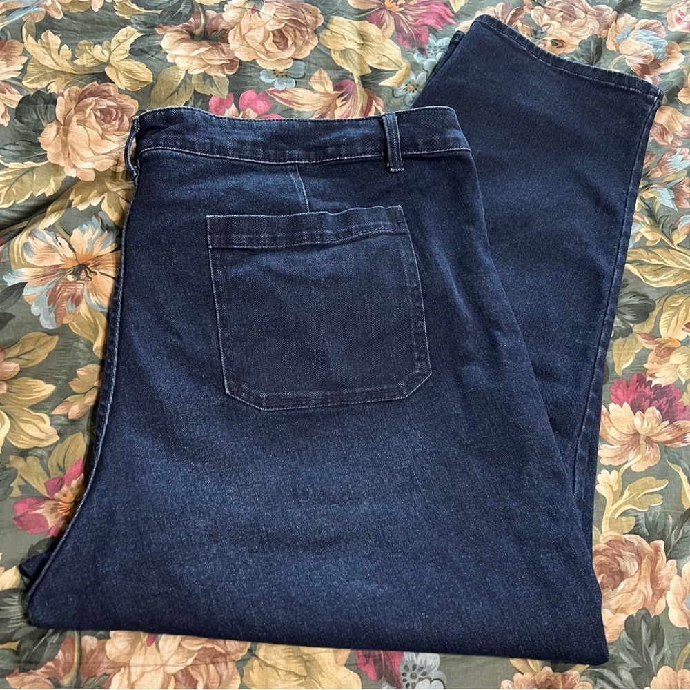 Terra & Sky Blue Straight Jeans Classic Style Women’s plus size 26W